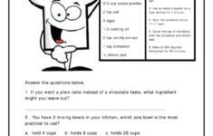 Recipe Worksheets With Questions Pdf - Fill Online, Printable with regard to Reading A Recipe Comprehension Worksheet