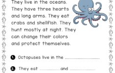 Sea Animals Reading Comprehension – English Created Resources pertaining to Ocean Animals Reading Comprehension Worksheets