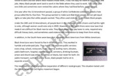 Segregation In The Usa: Reading And Questions - Esl Worksheet with regard to Segregation Reading Comprehension Worksheets