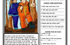 Simple Present Reading Comprehension…: English Esl Worksheets Pdf for Esl Present Simple Reading Comprehension Worksheets