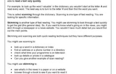 Skimming And Scanning Helpsheet Find…: English Esl Worksheets Pdf in Reading Comprehension Skimming and Scanning Worksheets