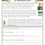 St Patrick'S Day Reading Comprehension Worksheets | Worksheetsgo With Regard To March Reading Comprehension Worksheets