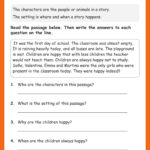 Story Elements Worksheets | Grade1To6 With Regard To Story Elements Reading Comprehension Worksheets
