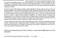 Stress - Reading Task Reading For De…: English Esl Worksheets Pdf inside Reading Comprehension Worksheets Intermediate