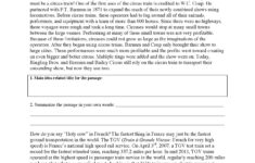 Summarizing Worksheet 1 | Reading Activity with Reading Comprehension Summary Worksheets