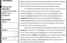 Susan B. Anthony Reading Packetteach Simple for Susan B Anthony Reading Comprehension Worksheet