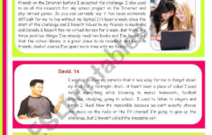 Teens And New Technologies" - Reading Comprehension For Upper with regard to Technology Reading Comprehension Worksheets