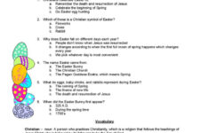 The Easter Story Reading For Detail…: English Esl Worksheets Pdf &amp; Doc regarding Christian Reading Comprehension Worksheets