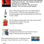 The History Of Valentine'S Day Readi…: English Esl Worksheets Pdf Regarding Free Valentine&#039;s Day Reading Comprehension Worksheets