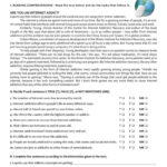 The Internet (Test 9Th Grade …: English Esl Worksheets Pdf & Doc Throughout Reading Comprehension Worksheets 9Th Grade