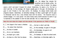 The Present Simple Tense With Mr Coo…: English Esl Worksheets Pdf pertaining to Esl Present Simple Reading Comprehension Worksheets