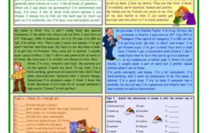 This Is Me Part 2 *** Reading Compre…: English Esl Worksheets Pdf with Reading Comprehension Worksheets Intermediate