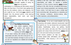 Top Summer Jobs For Teens Reading Fo…: English Esl Worksheets Pdf with regard to Occupations Reading Comprehension Worksheets