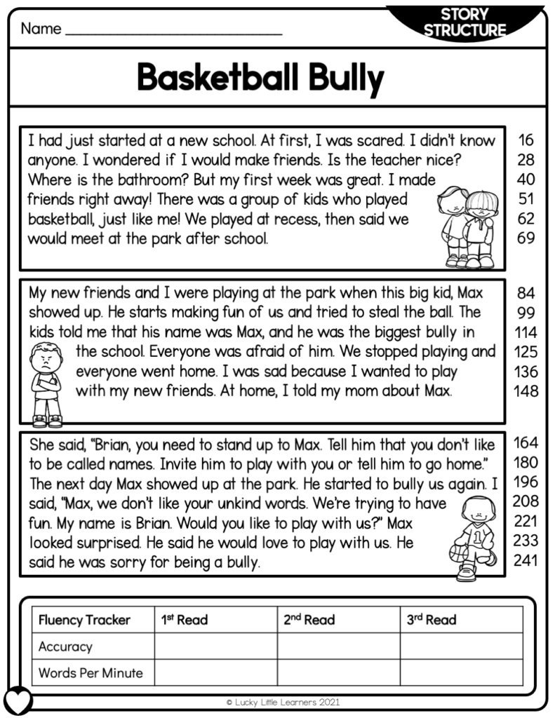 Top Teaching Strategies: Story Structure - Lucky Little Learners regarding Story Elements Reading Comprehension Worksheets