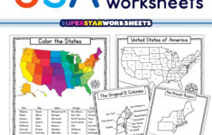 Usa Map Worksheets - Superstar Worksheets for 50 States Reading Comprehension Worksheets