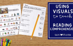 Using Visuals In Reading Comprehension For Special Education within Reading Comprehension Autism Worksheets