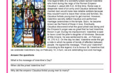 Valentine'S Day – History Reading Fo…: English Esl Worksheets Pdf regarding Free Valentine Reading Comprehension Worksheets
