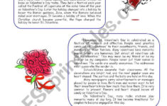 Valentine´s Day - Reading Comprehension - Esl Worksheetnatalis within Reading Comprehension Worksheets Valentine&amp;#039;s Day