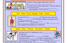 Valentine´s Day - The Short Story (E…: English Esl Worksheets Pdf in Reading Comprehension Worksheets Valentine&amp;#039;s Day