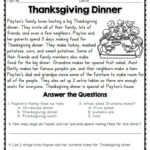 Wh Question Worksheets 6Cc For Free Printable Thanksgiving Reading Comprehension Worksheets