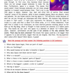 What Is Space? Reading For Detail (D…: English Esl Worksheets Pdf Intended For Outer Space Reading Comprehension Worksheets