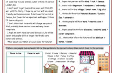 Your Future (Prediction) Reading For…: English Esl Worksheets Pdf throughout Reading Comprehension Prediction Worksheets