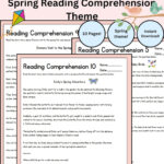 10 Spring Theme Reading Comprehension Worksheet | First Grade Regarding Theme Reading Comprehension Worksheet