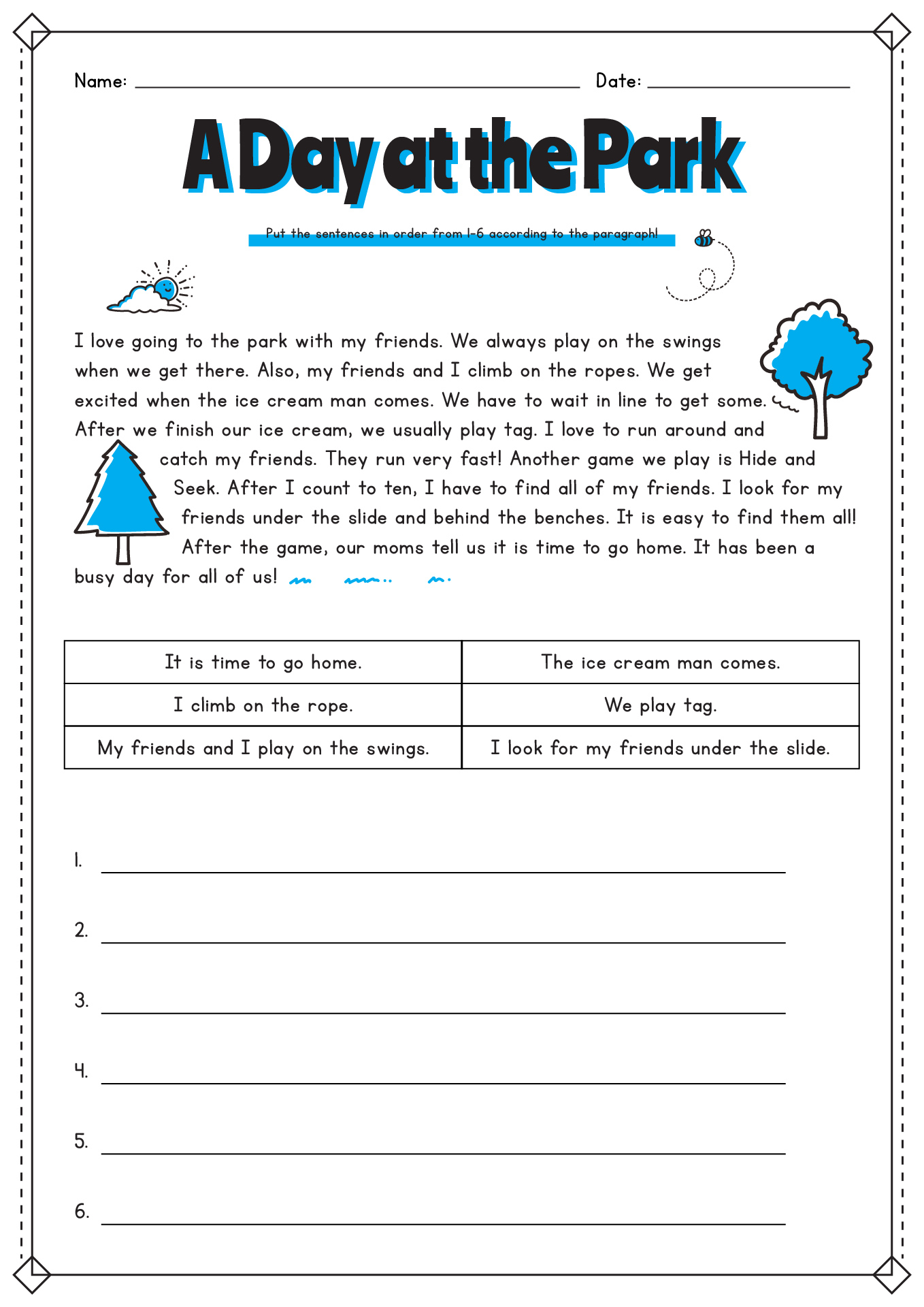 14 Story Sequencing Worksheets 3Rd Grade - Free Pdf At Worksheeto intended for Reading Comprehension Sequencing Worksheets
