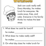 15 First Grade Reading Comprehension Worksheets Intended For Reading Comprehension Worksheet For Grade One