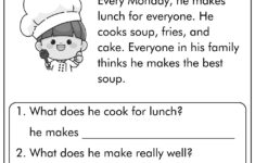 15 First Grade Reading Comprehension Worksheets regarding Reading Comprehension Year 1 Worksheets