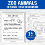 15 Zoo Animal Reading Comprehension Worksheets; 1St Grade Reading Throughout Zoo Reading Comprehension Worksheet
