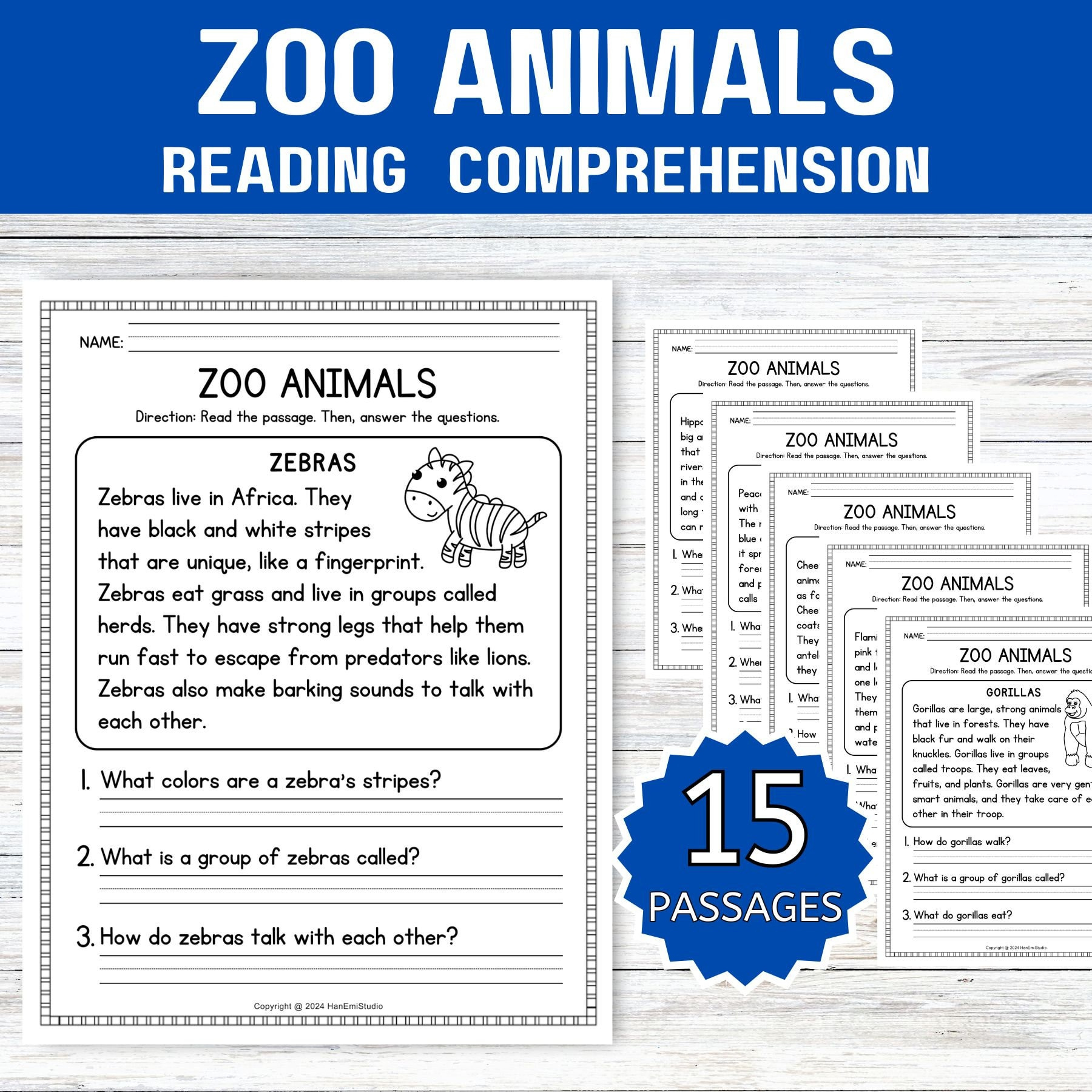 15 Zoo Animal Reading Comprehension Worksheets; 1St Grade Reading throughout Zoo Reading Comprehension Worksheet