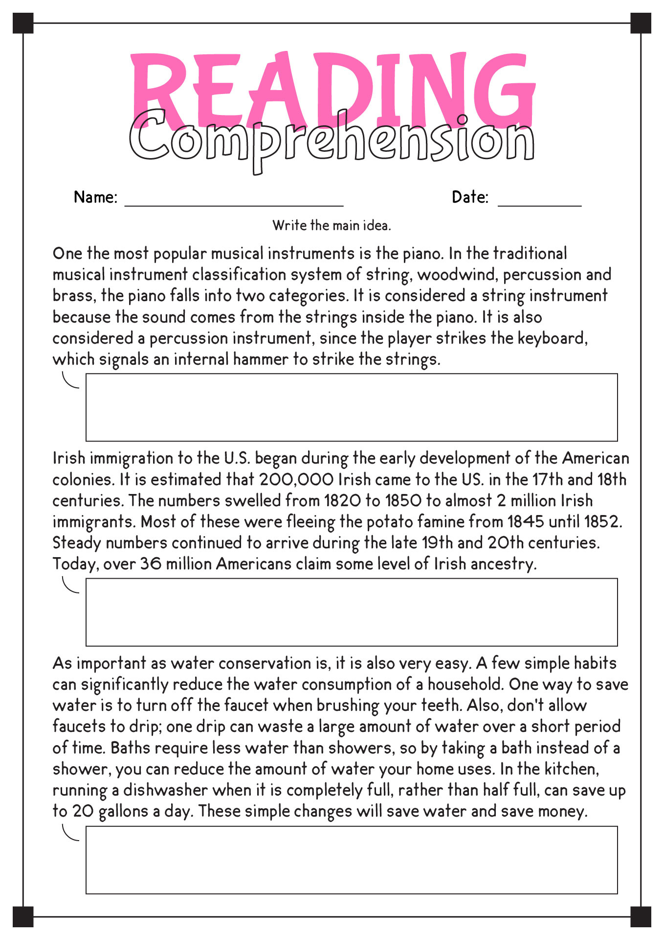 16 Comprehension Reading English Worksheets - Free Pdf At pertaining to Reading Comprehension Worksheet High School
