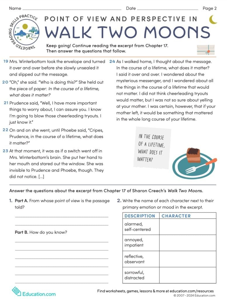20+ New Reading Worksheets For Elementary And Middle School throughout 17Th Grade Reading Worksheet Comprehension
