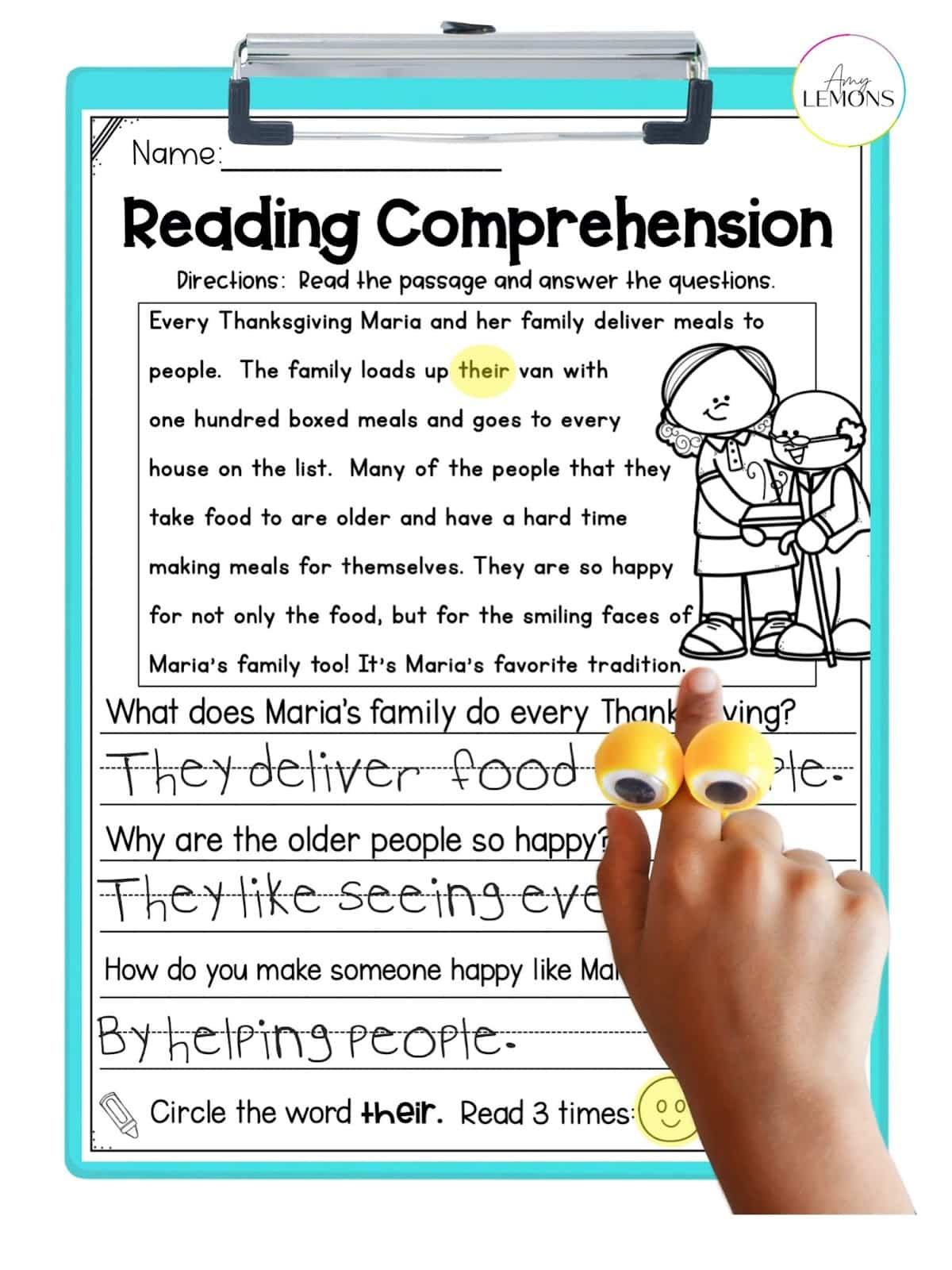 3 Must-Have Thanksgiving Reading Activities - Amy Lemons regarding 2Nd Grade Thanksgiving Reading Comprehension Worksheets