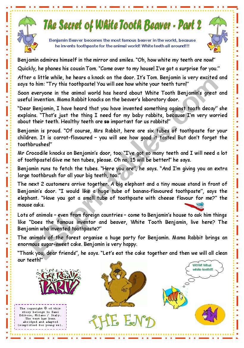 5 Pages • 3 Wss In 1 Word Document!! • 5 Tasks • The Secret within Present Simple Reading Comprehension Worksheets Irregular