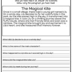 5 Printable Reading Comprehension English Worksheets! (Ages 4   7 Inside Reading Comprehension Worksheet For Year 5