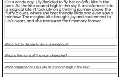 5 Printable Reading Comprehension English Worksheets! (Ages 4 - 7 inside Reading Comprehension Worksheet For Year 5