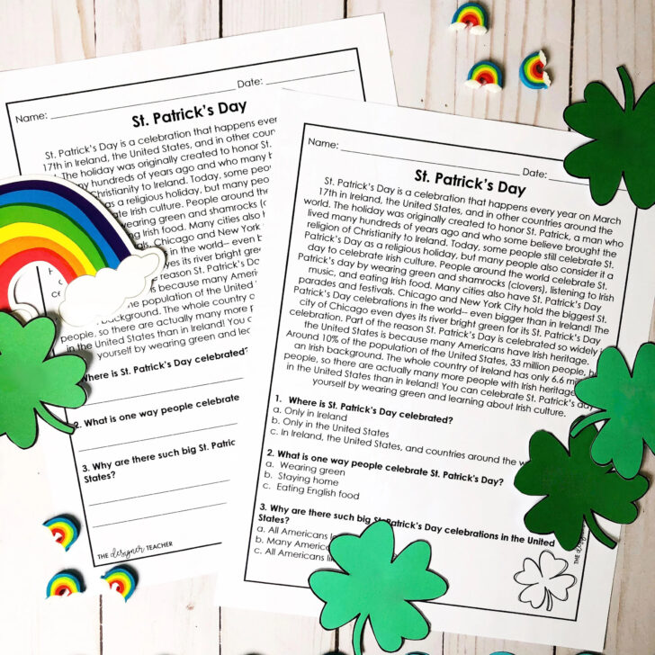 St Patrick’s Day Reading Comprehension Worksheets Free St Patrick’s Day Reading Comprehension Worksheets Free