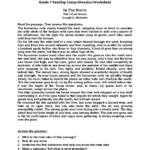 7 Reading Comprehension Ideas | Reading Comprehension Throughout Grade 7 Comprehension Worksheets