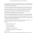 7Th Grade Reading Comprehension Worksheets | Printable Passages With Grade 7 Comprehension Question Worksheets