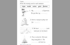 A E Words – Handwriting And Comprehension Ks1 Worksheet - Teachwire throughout Ks1 Comprehension Worksheets