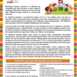 A Good Teacher: Readin…: English Esl Worksheets Pdf & Doc With English For Everyone Reading Comprehension Worksheets