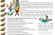 A Terrific Cook – Reading Comprehens…: English Esl Worksheets Pdf inside Cooking Reading Comprehension Worksheets