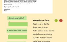 A1 Spanish Comprehension Worksheets — Hablo Español with regard to Basic Spanish Reading Comprehension Worksheets
