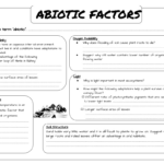 Abiotic And Biotic Factors Worksheet With Directed Questions In Abiotic And Biotic Factors Reading Comprehension Worksheets