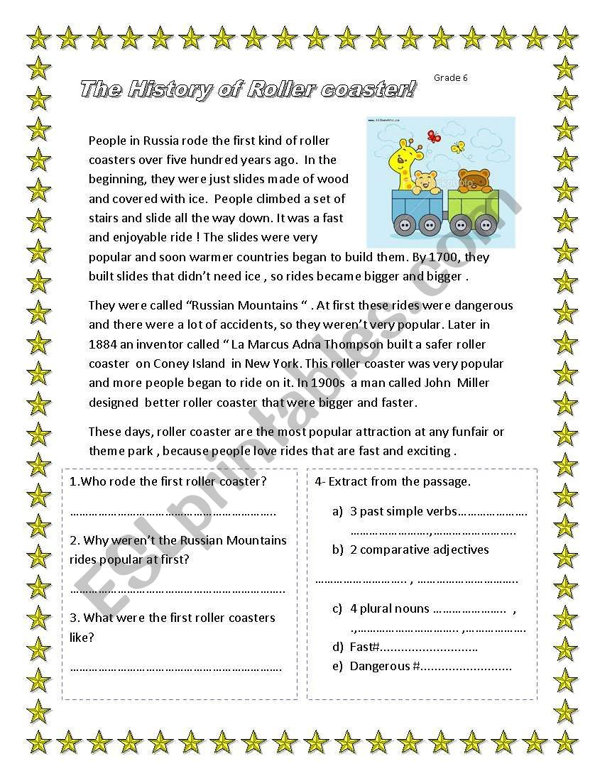 Adjective Reading Comprehension - Esl Worksheetomar Hala pertaining to Adjectives Reading Comprehension Worksheets