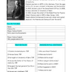 Albert Einstein   Reading Comprehens…: English Esl Worksheets Pdf Inside Albert Einstein Reading Comprehension Worksheet