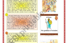 Ancient Greece - Esl Worksheetoumsalsabil with Ancient Greece Reading Comprehension Worksheets