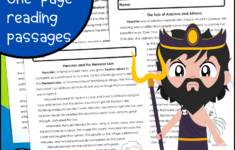Ancient Greek Mythology Reading Comprehension Passages - Glitter intended for Ancient Greece Reading Comprehension Worksheets
